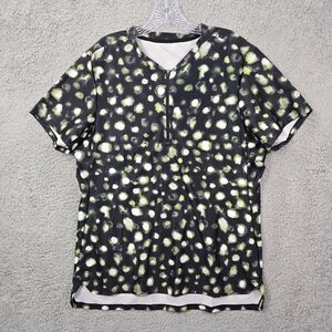 Lululemon Athletic Vented Tennis Short Sleeve Haze Dot TShirt Size M